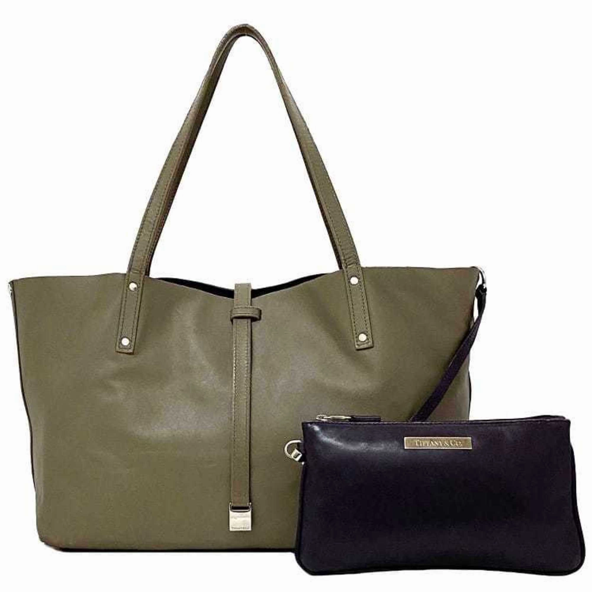 Tiffany & Co Reversible Leather Tote Bag (Pre-Owned)