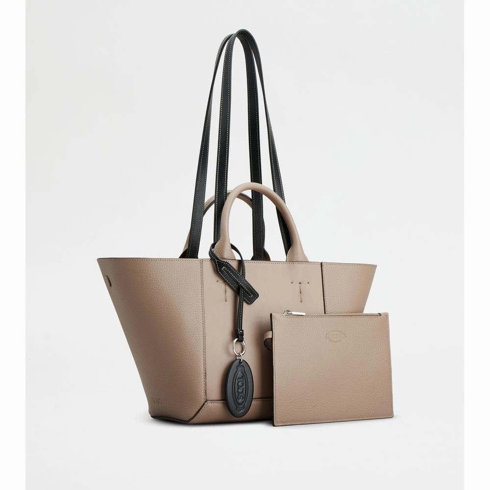 Tod's Double Up Shopping Bag in Leather Small