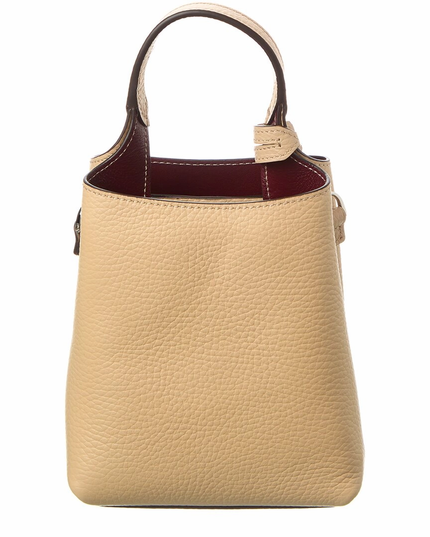 TODs Logo Micro Leather Tote