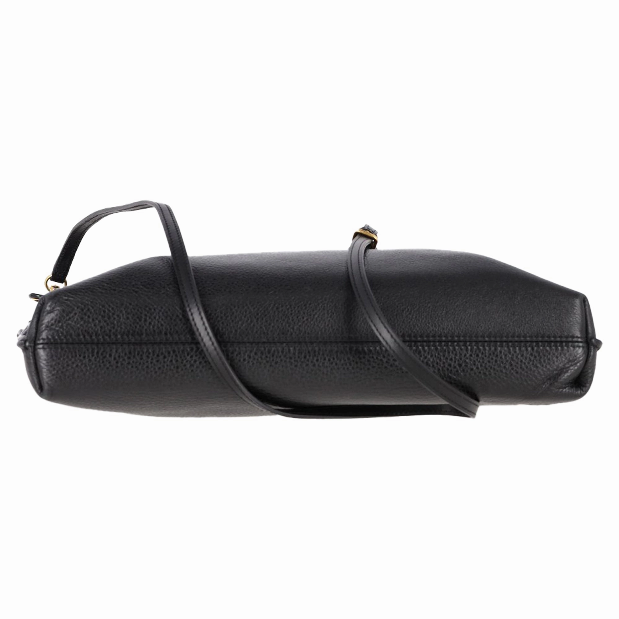 Tom Ford Top Handle Shoulder Bag in Black Leather