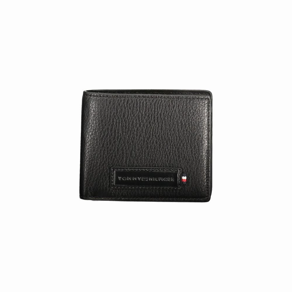 Tommy Hilfiger Black Leather Men Wallet
