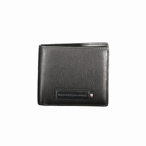 Tommy Hilfiger Black Leather Men Wallet