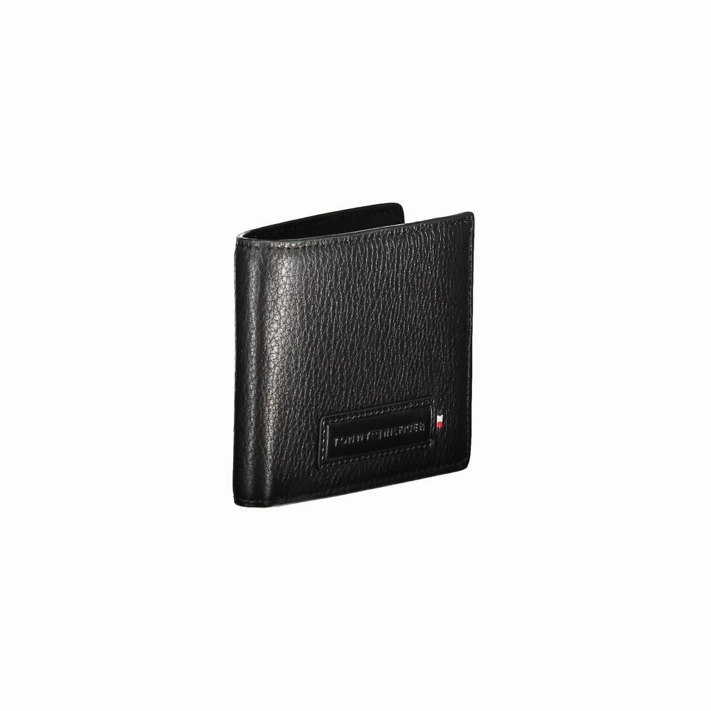 Tommy Hilfiger Black Leather Men Wallet