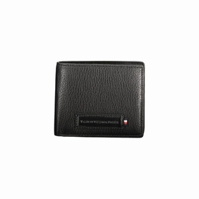 Tommy Hilfiger Black Leather Men Wallet
