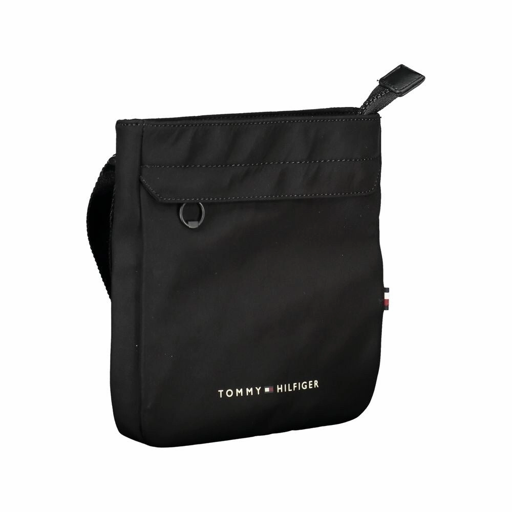Tommy Hilfiger Black Polyester Men Shoulder Men's Bag
