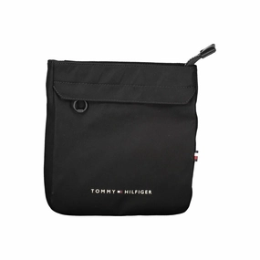 Tommy Hilfiger Black Polyester Men Shoulder Men's Bag