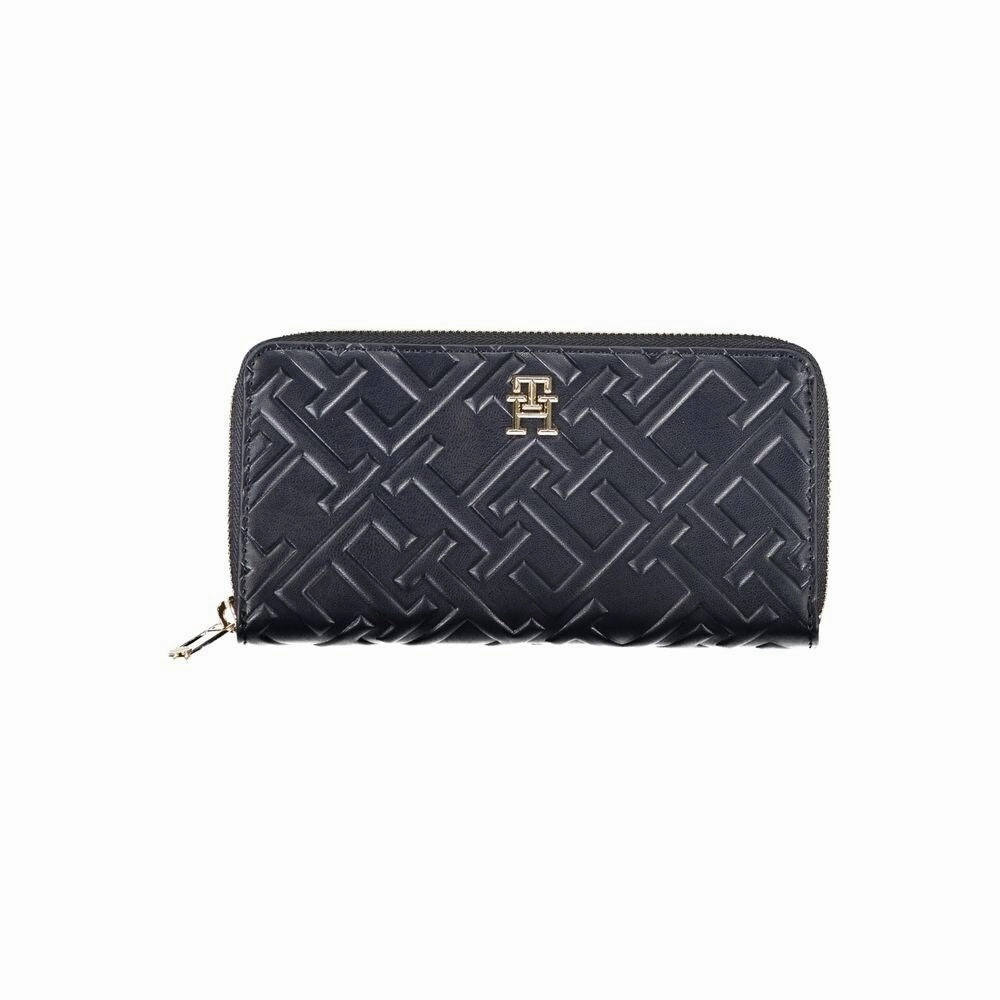 Tommy Hilfiger Elegant Blue Tri-Compartment Women's Wallet