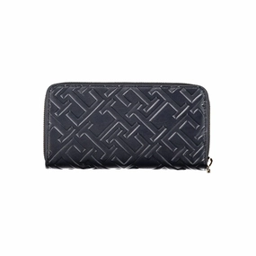 Tommy Hilfiger Elegant Blue Tri-Compartment Women's Wallet