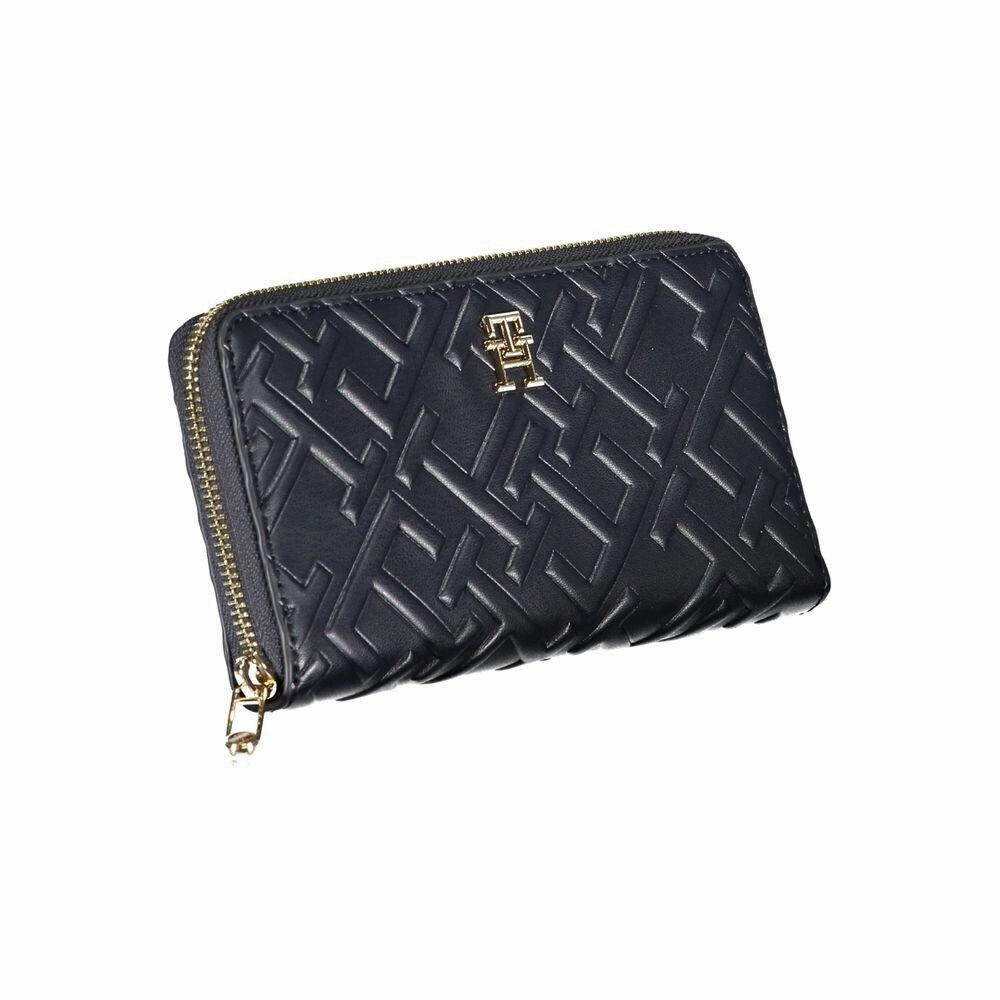 Tommy Hilfiger Elegant Blue Tri-Compartment Women's Wallet