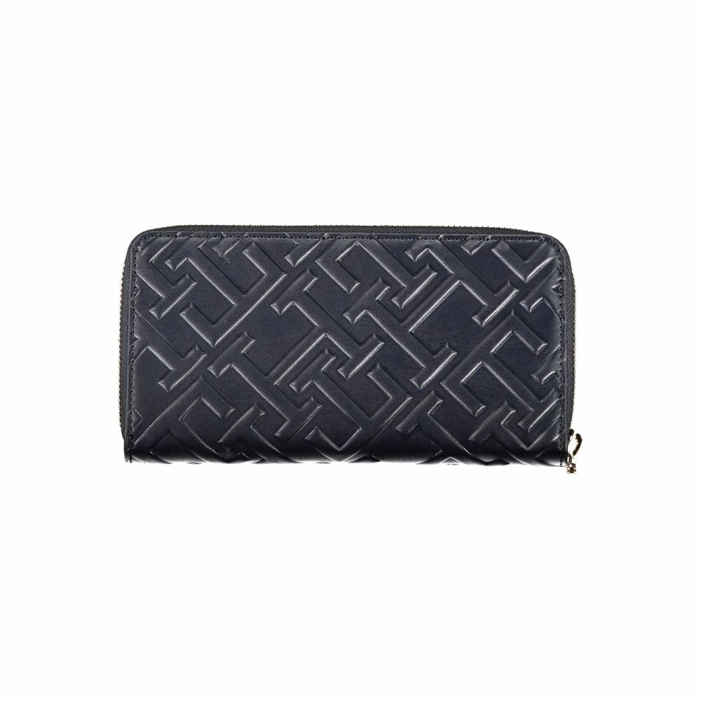 Tommy Hilfiger Elegant Blue Tri-Compartment Women's Wallet