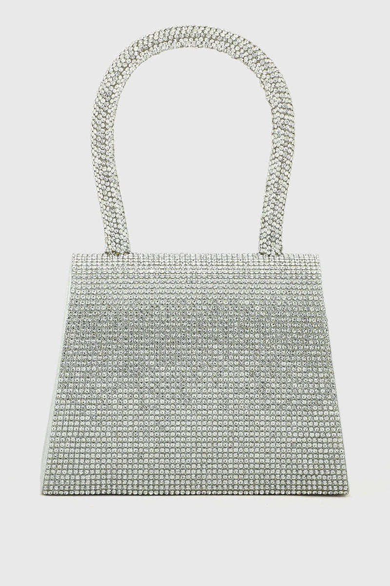 Top Handle Hand Bags BH0043-Silver