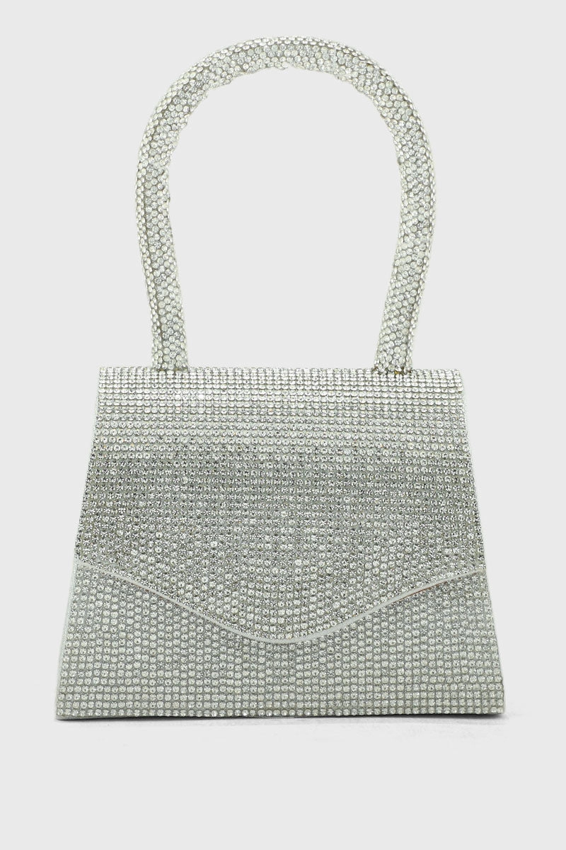 Top Handle Hand Bags BH0043-Silver