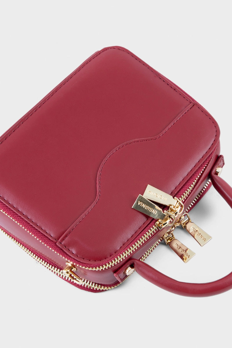 Top Handle Hand Bags BH0075-Maroon