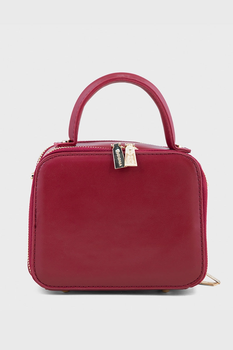 Top Handle Hand Bags BH0075-Maroon