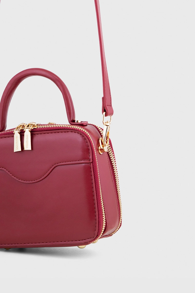 Top Handle Hand Bags BH0075-Maroon