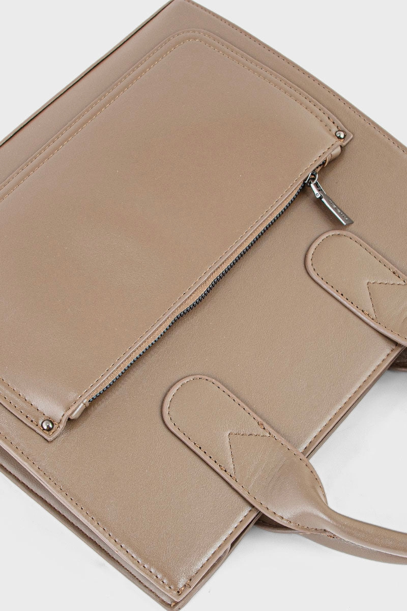 Top Handle Hand Bags BH0078-Brown
