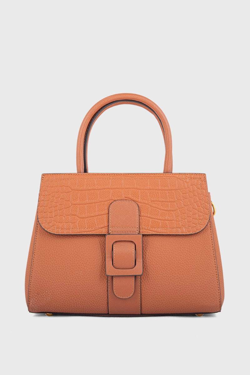Top Handle Hand Bags BH0089-Tan