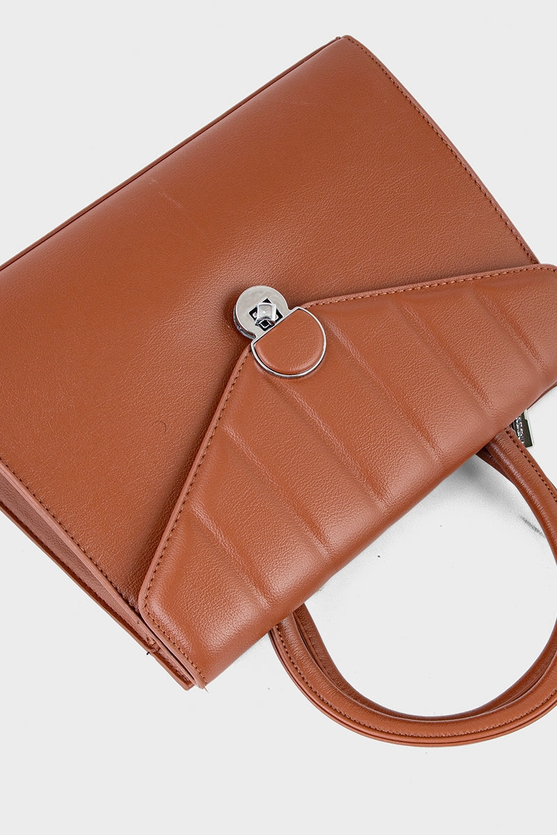 Top Handle Hand Bags BH0095-Tan