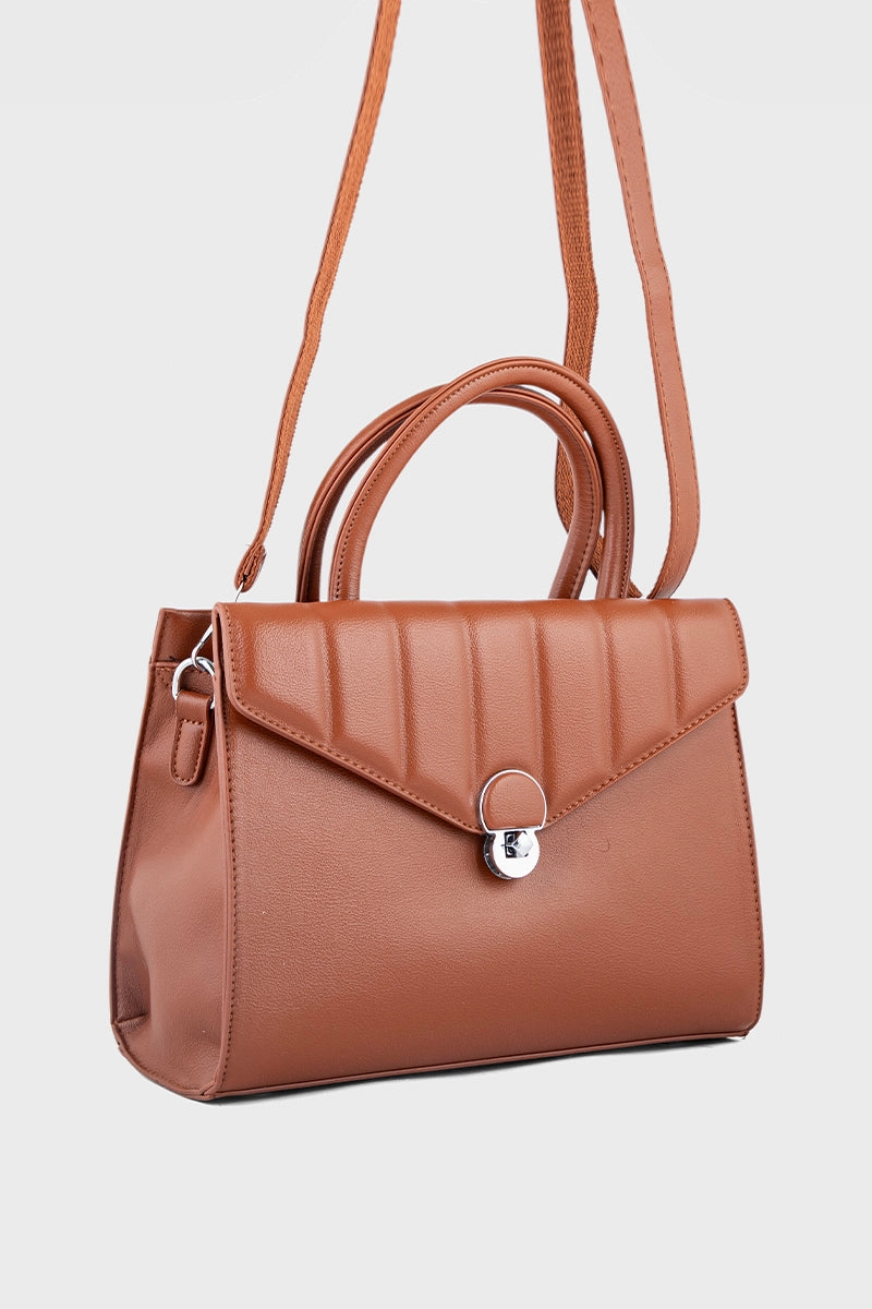 Top Handle Hand Bags BH0095-Tan