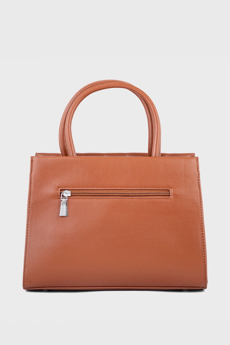 Top Handle Hand Bags BH0095-Tan