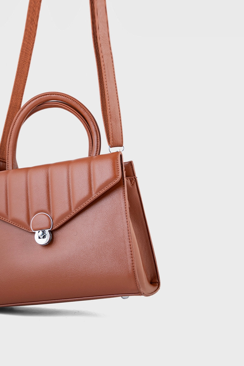 Top Handle Hand Bags BH0095-Tan