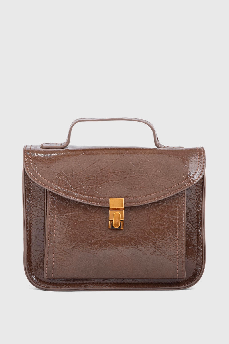 Top Handle Hand Bags BH0103-Brown