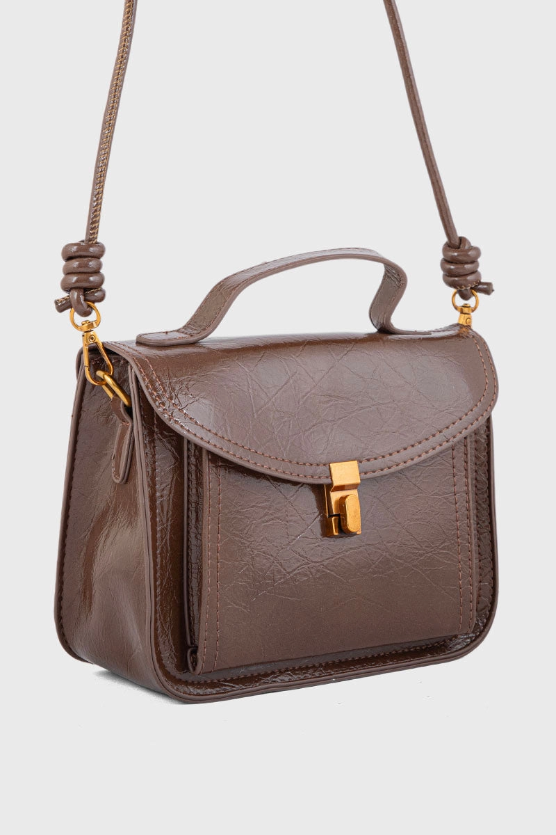 Top Handle Hand Bags BH0103-Brown