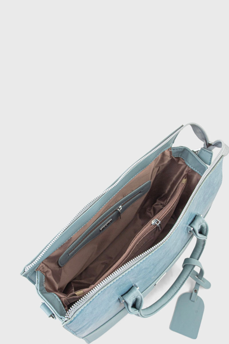 Top Handle Hand Bags BH0105-Light Blue