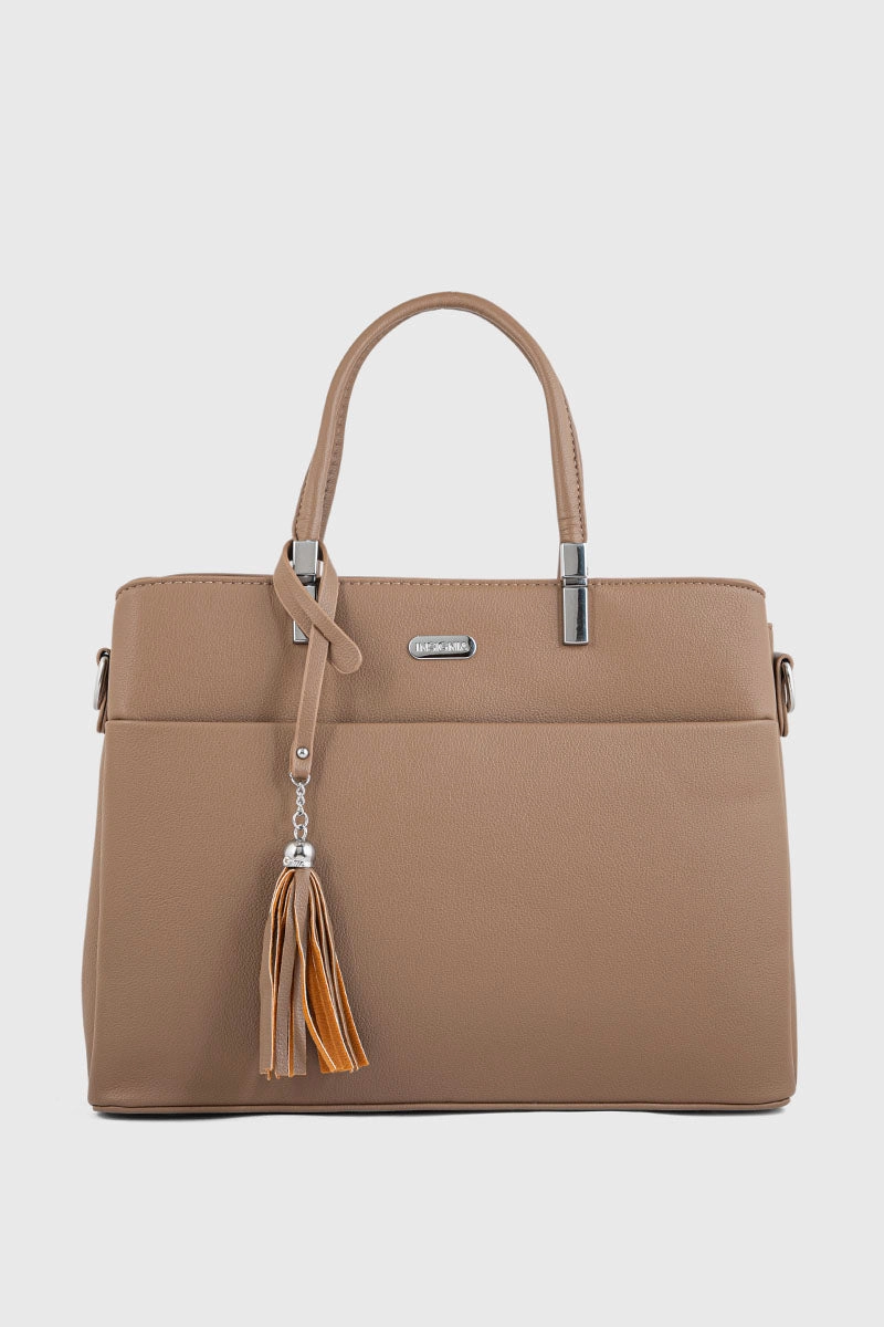 Top Handle Hand Bags BH0107-Dark Beige