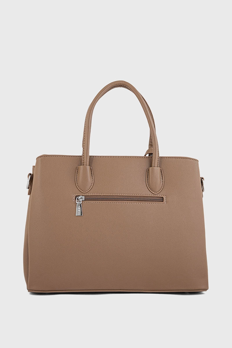 Top Handle Hand Bags BH0107-Dark Beige