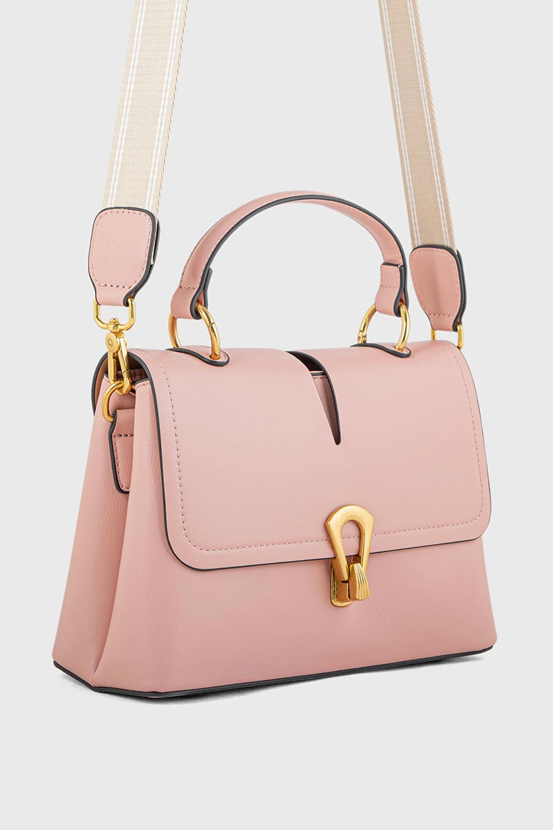Top Handle Hand Bags BH0108-Tea Pink