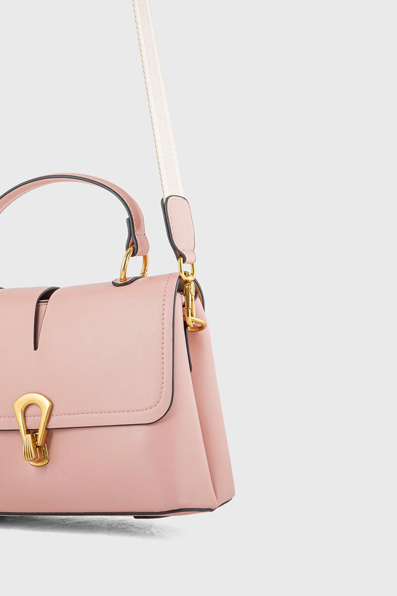 Top Handle Hand Bags BH0108-Tea Pink