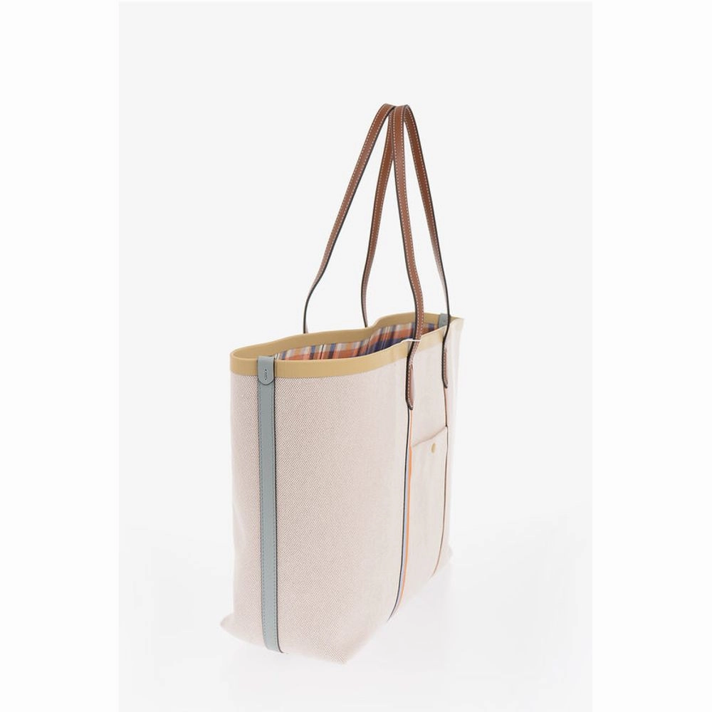 Tory Burch Oversize PERRY Tote Bag with Leather Trim