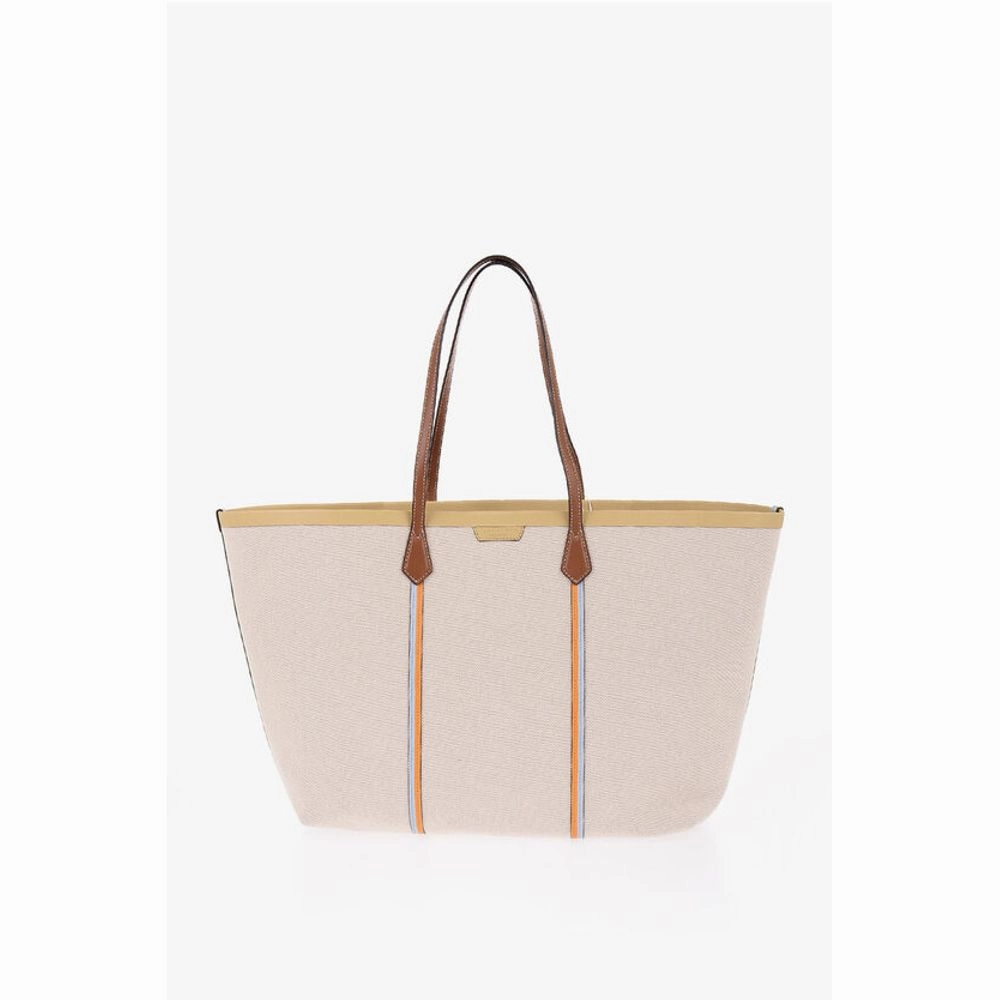 Tory Burch Oversize PERRY Tote Bag with Leather Trim
