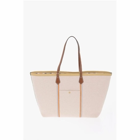 Tory Burch Oversize PERRY Tote Bag with Leather Trim