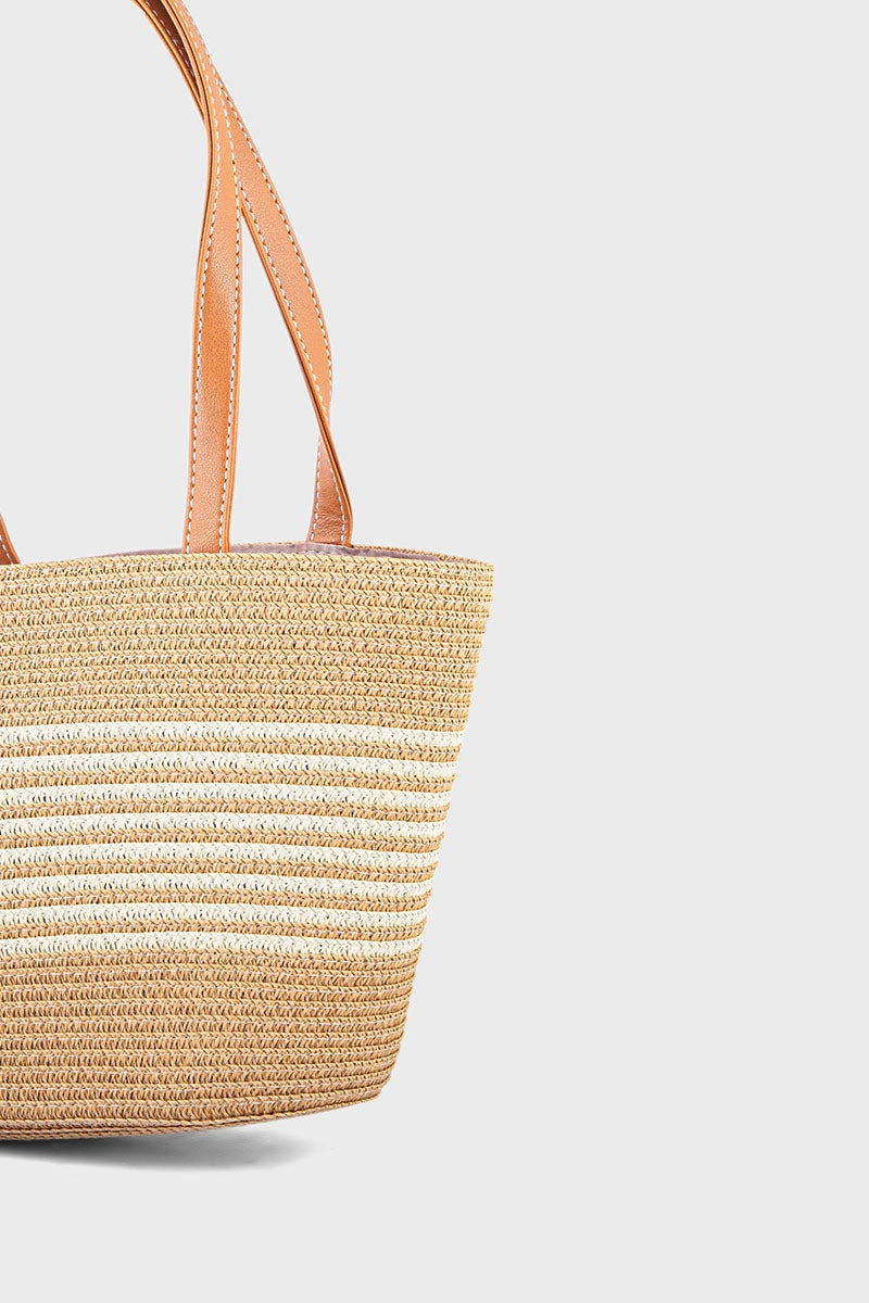Tote Hand Bags BS2082-Beige