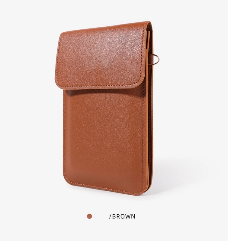 Touch Screen Ladies Cell Phone Wallet PU Leather 560-3