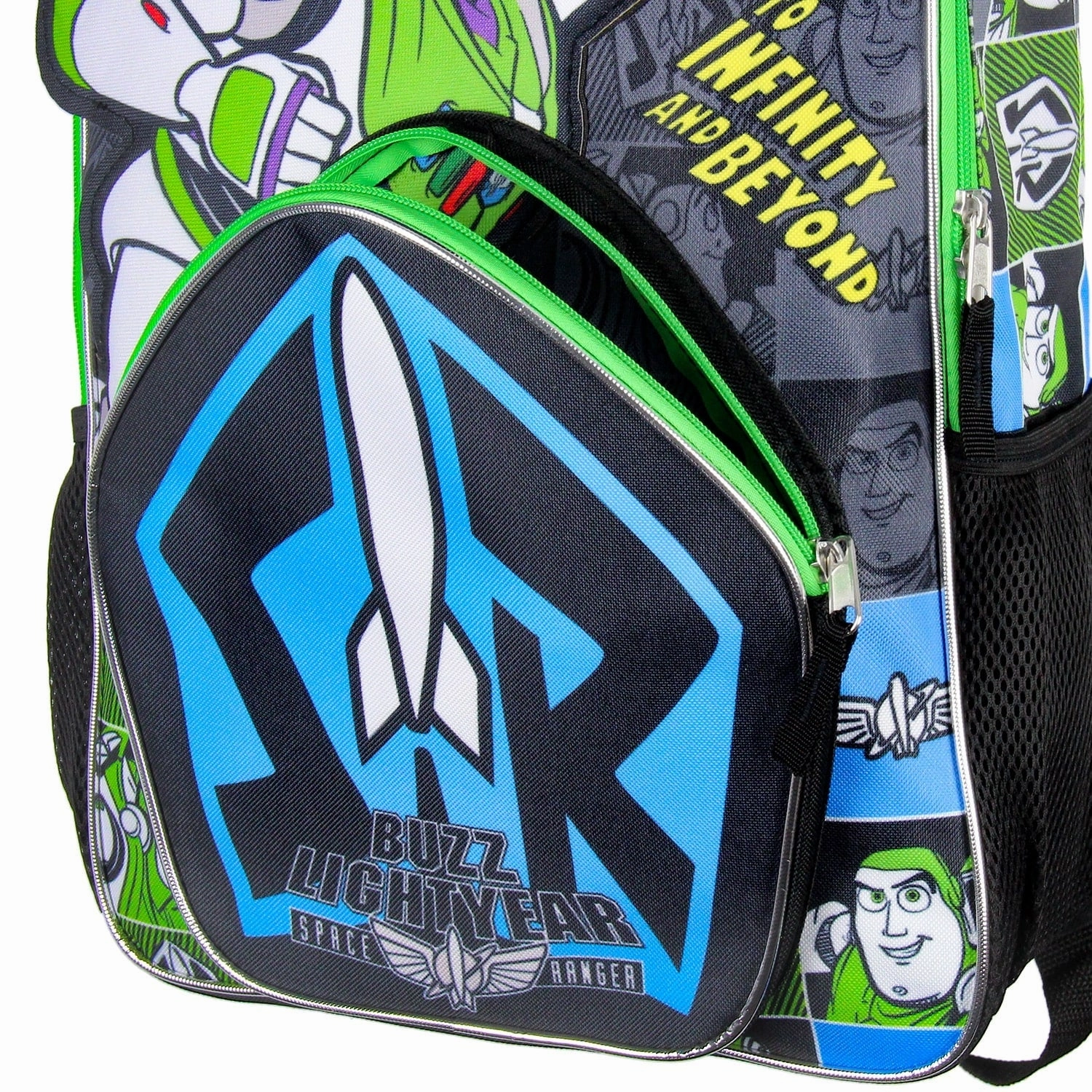 Toy Story Buzz Lightyear Die Cut 3D Character Design 16" Backpack - One Size