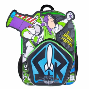 Toy Story Buzz Lightyear Die Cut 3D Character Design 16" Backpack - One Size