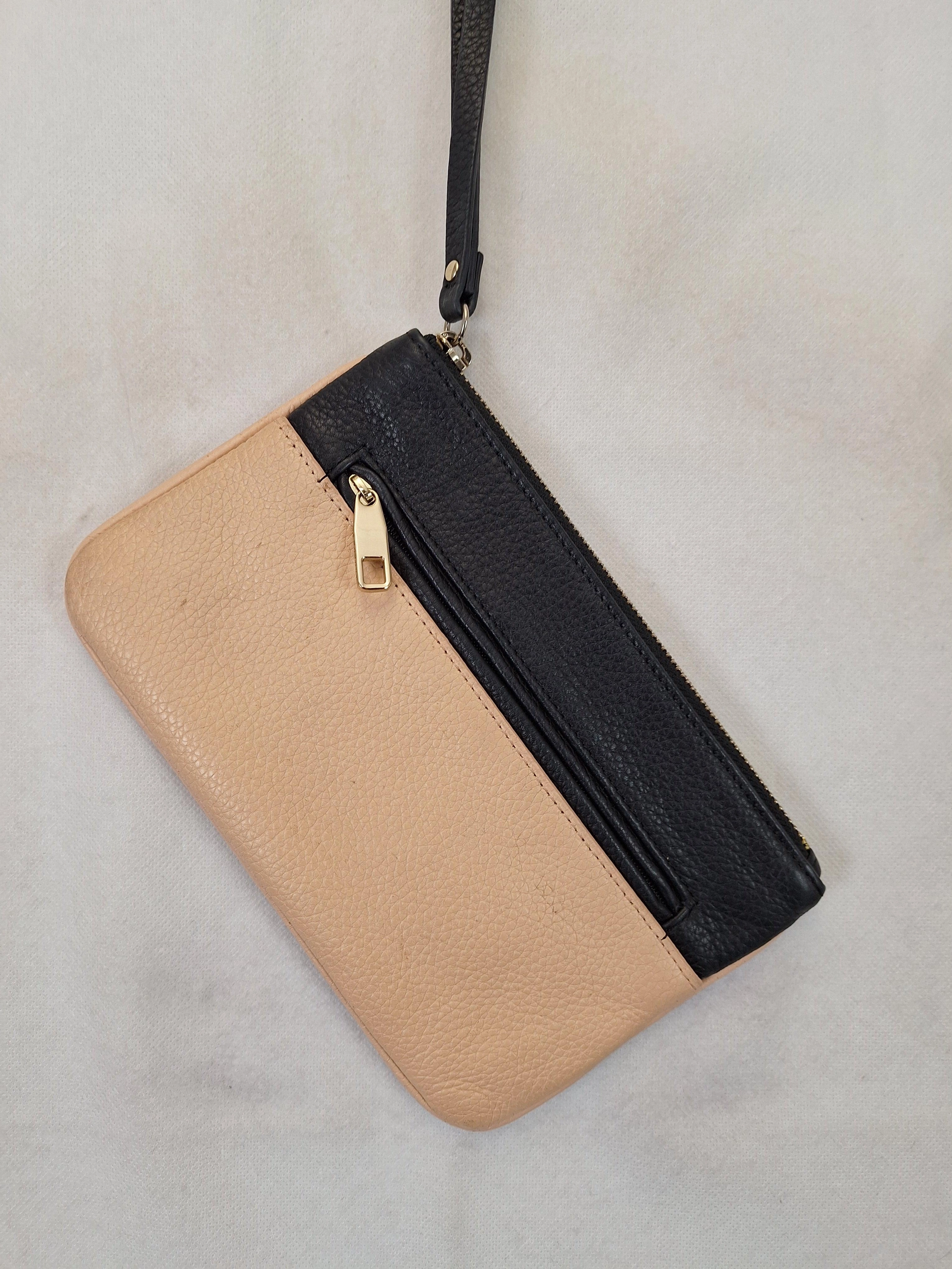 Trenery Essential Tonal Leather Wristlet