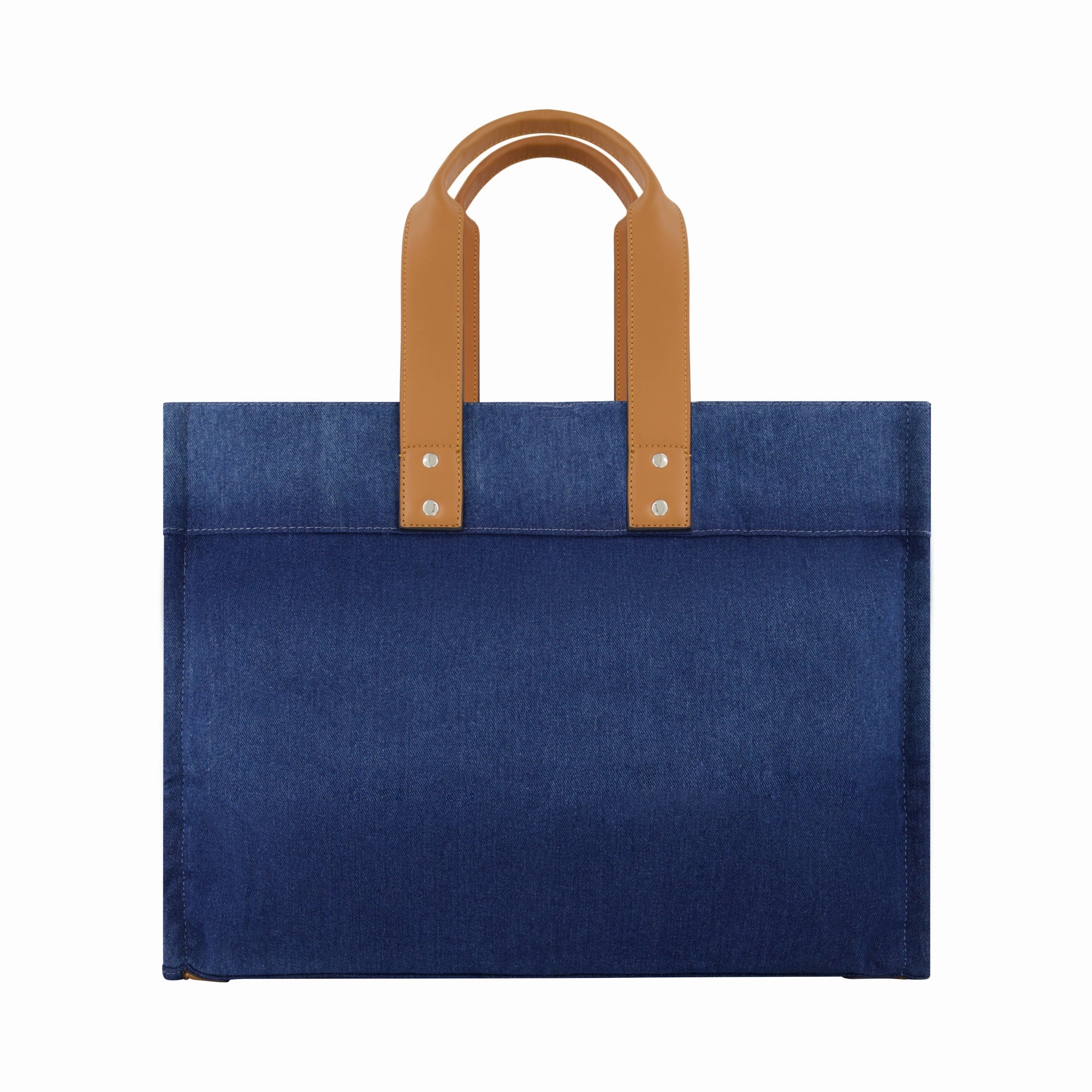True Religion Large Washed Navy Denim Tote
