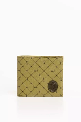 Trussardi Green Leather Men Wallet