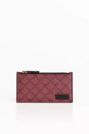 Trussardi Red Crespo Leather Men Wallet