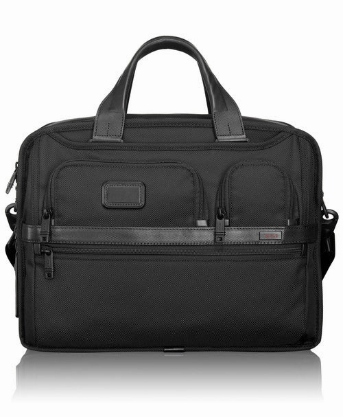 TUMI Alpha Ballistic Business Men's Expandable Organizer Computer Brief