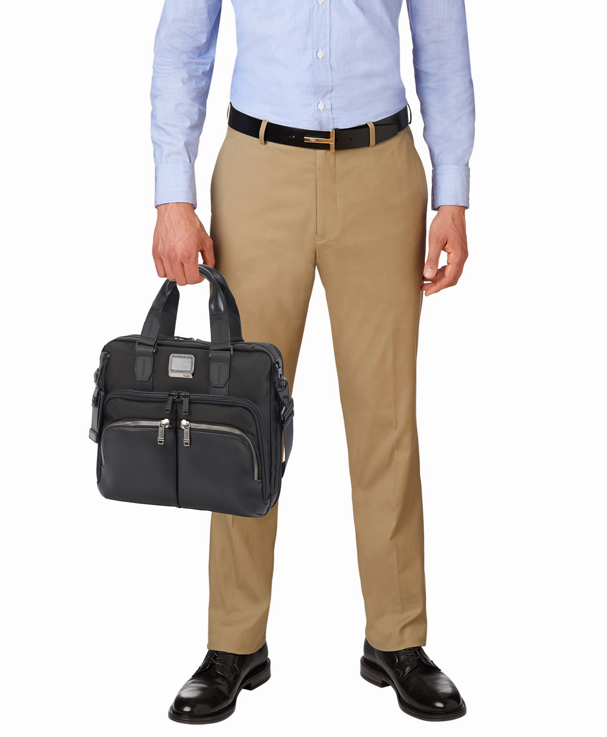 TUMI Alpha Bravo Albany Slim Commuter Briefcase