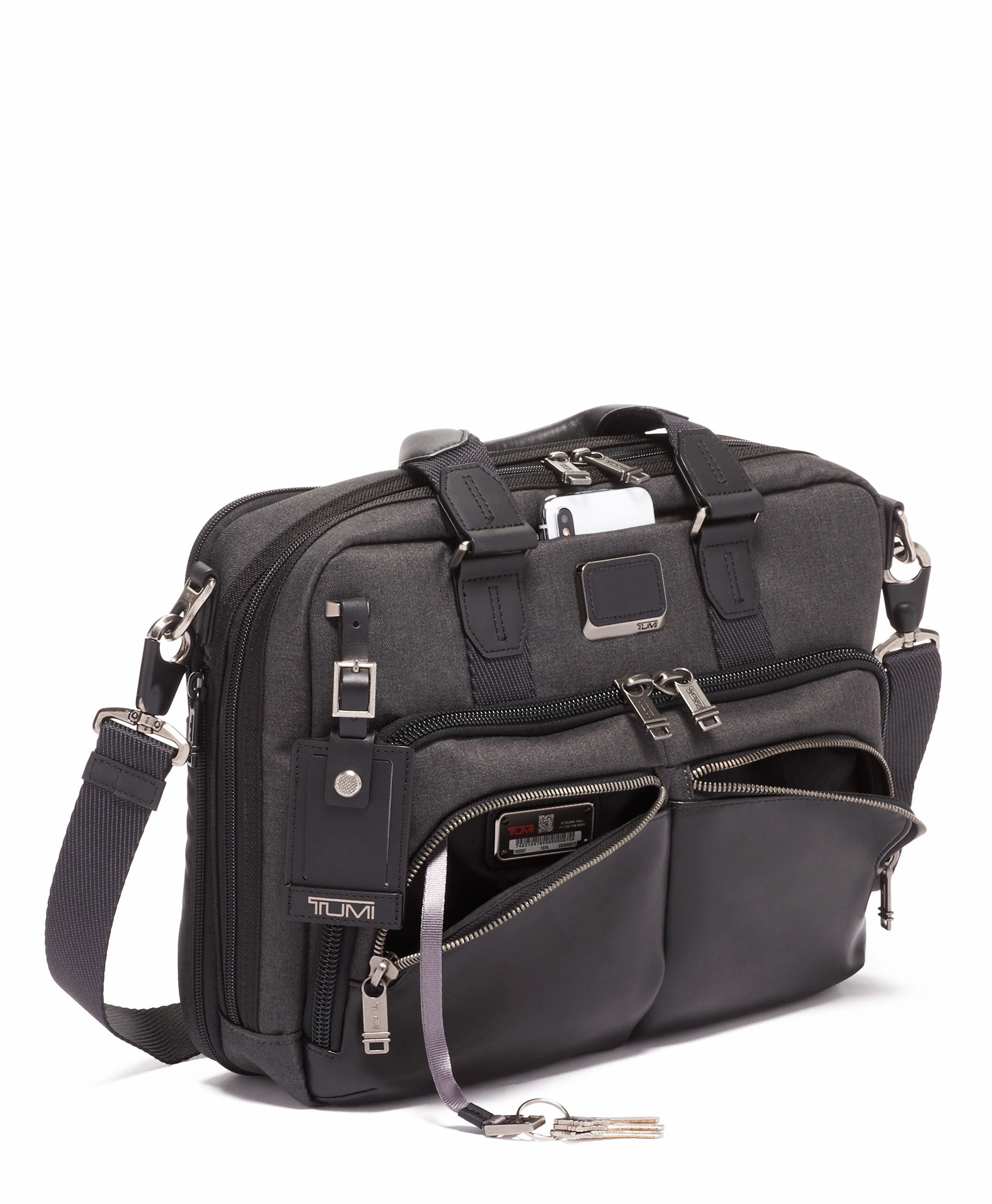 TUMI Alpha Bravo Albany Slim Commuter Briefcase
