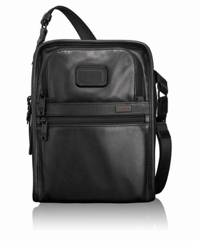 TUMI Alpha Leather Travel Men's Organizer Travel Tote