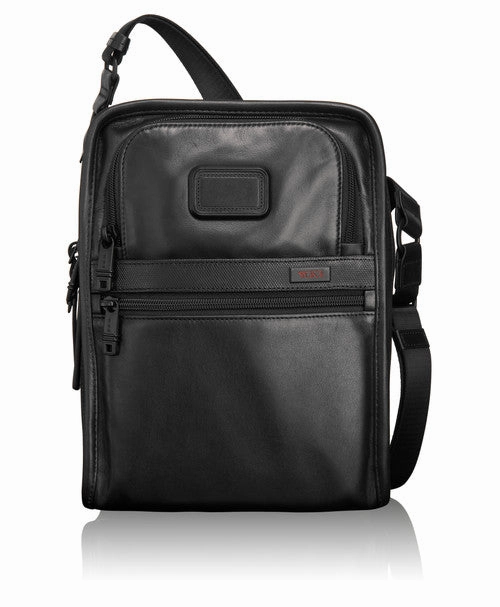 TUMI Alpha Leather Travel Men's Organizer Travel Tote