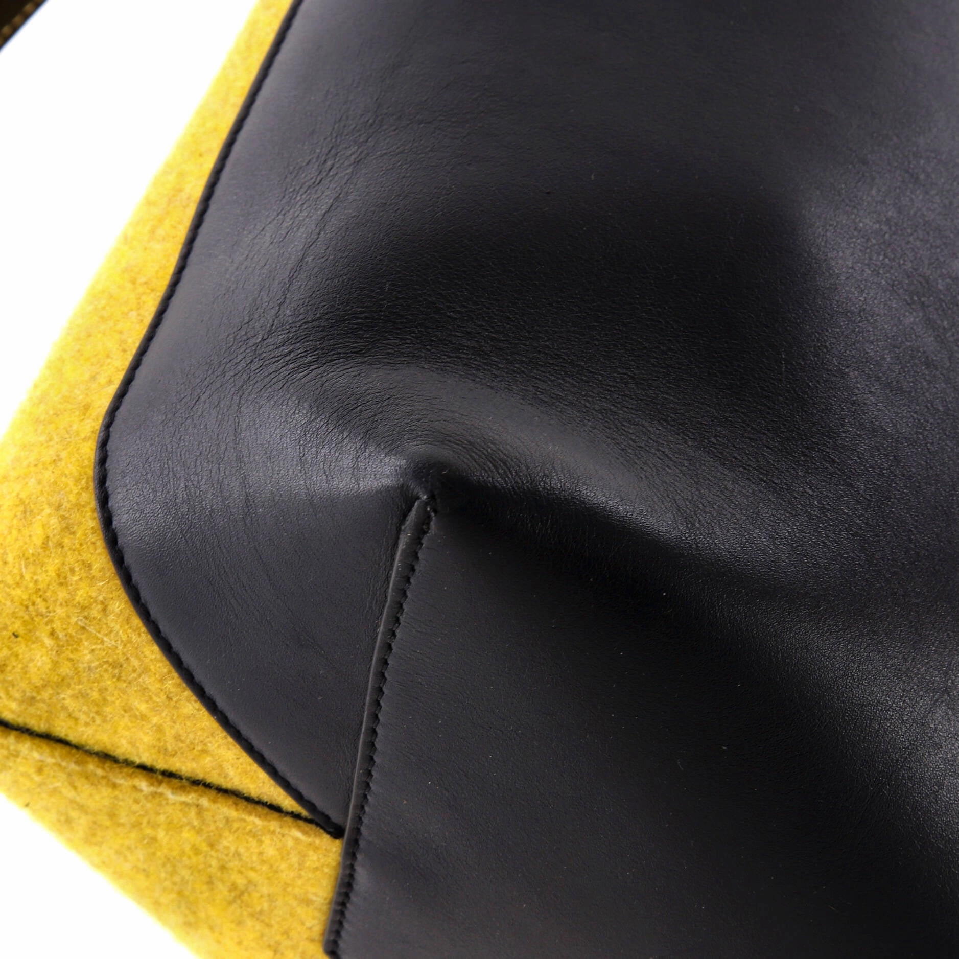 Twisted Cabas Tote Leather and Felt Small