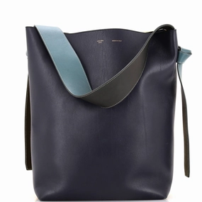 Twisted Cabas Tote Leather and Felt Small